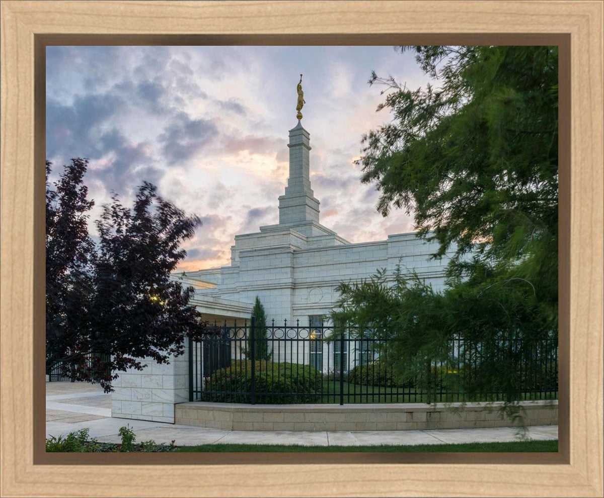 Oklahoma City Temple Peaceful Gardens Gallery Wrap