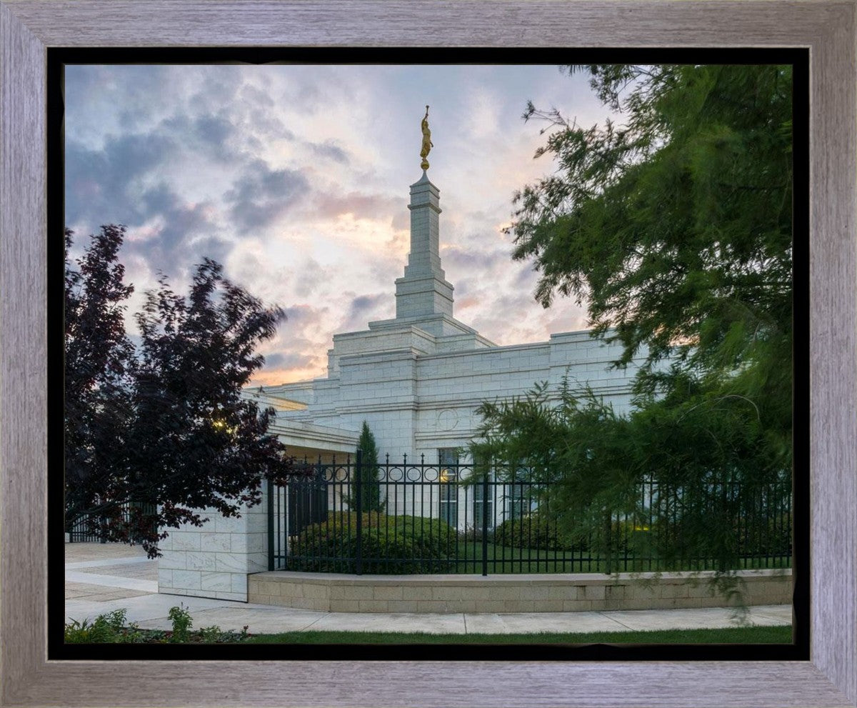 Oklahoma City Temple Peaceful Gardens Gallery Wrap