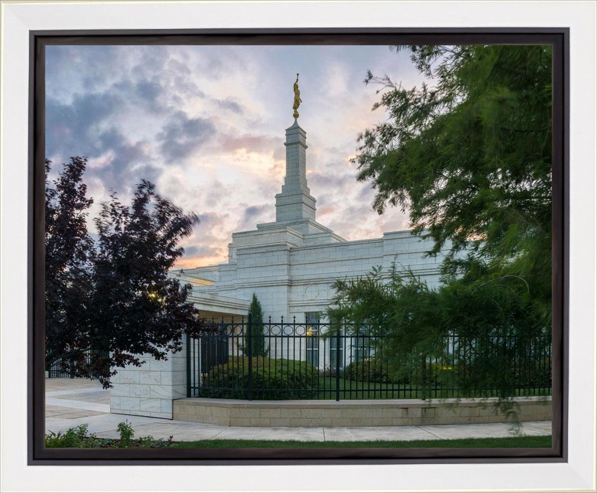 Oklahoma City Temple Peaceful Gardens Gallery Wrap
