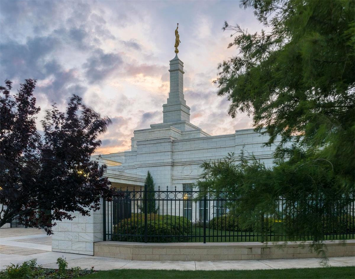 Oklahoma City Temple Peaceful Gardens Gallery Wrap