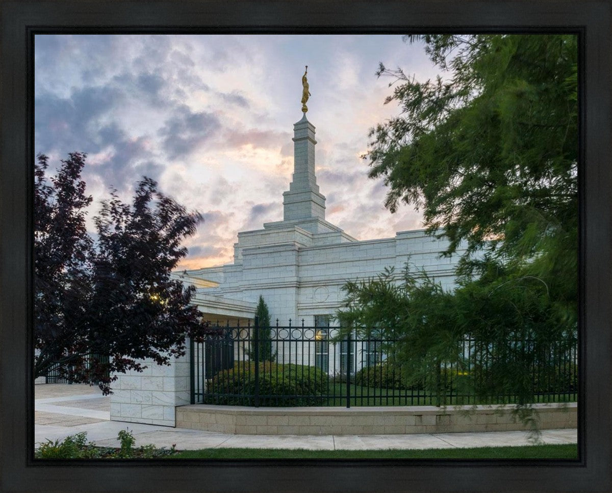 Oklahoma City Temple Peaceful Gardens Gallery Wrap