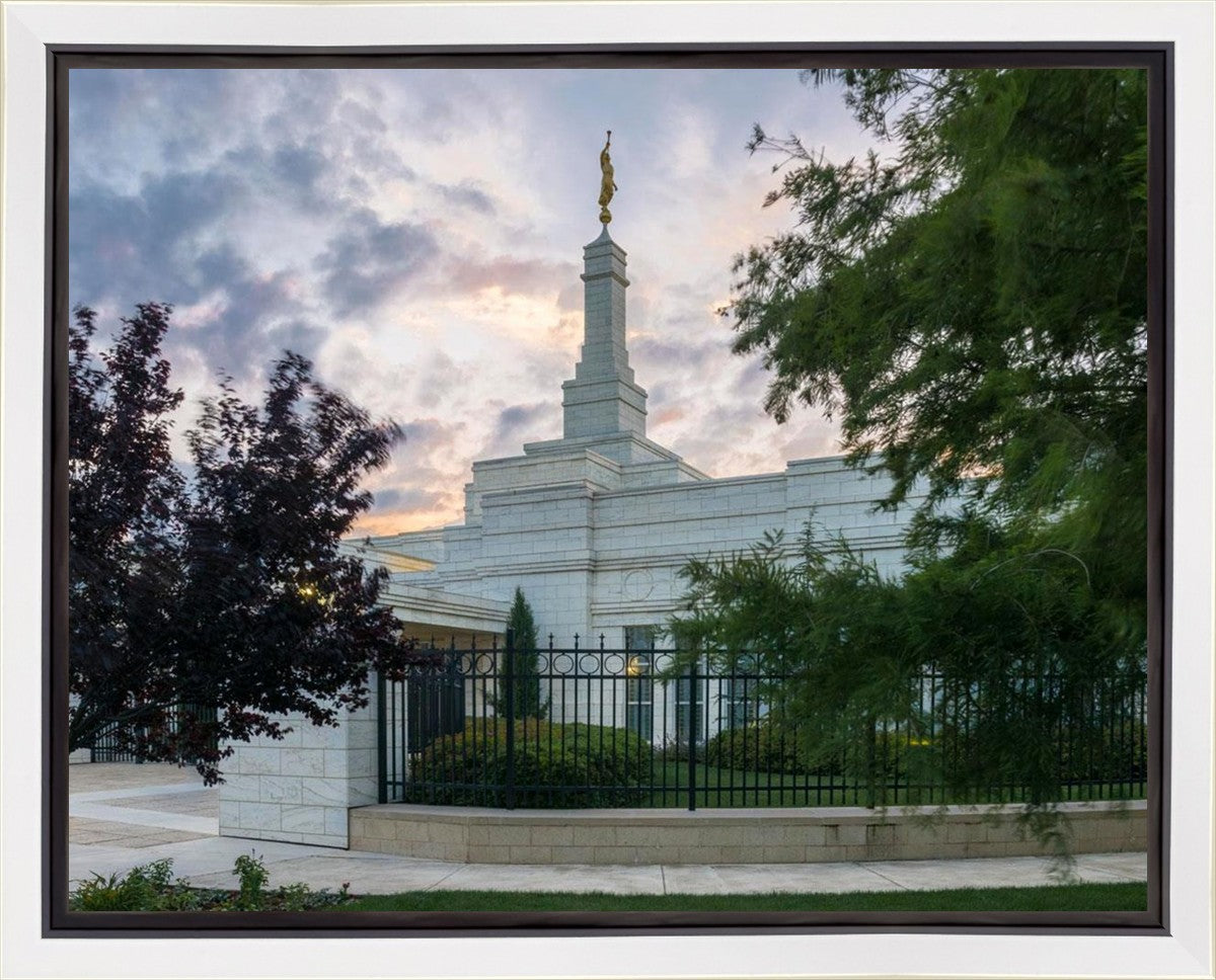 Oklahoma City Temple Peaceful Gardens Gallery Wrap