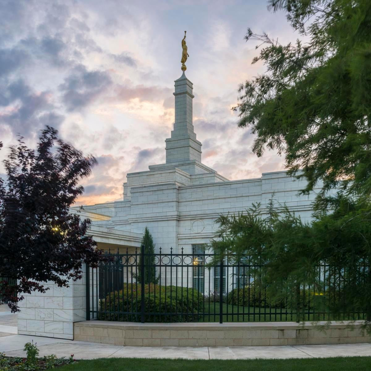 Oklahoma City Temple Peaceful Gardens Gallery Wrap