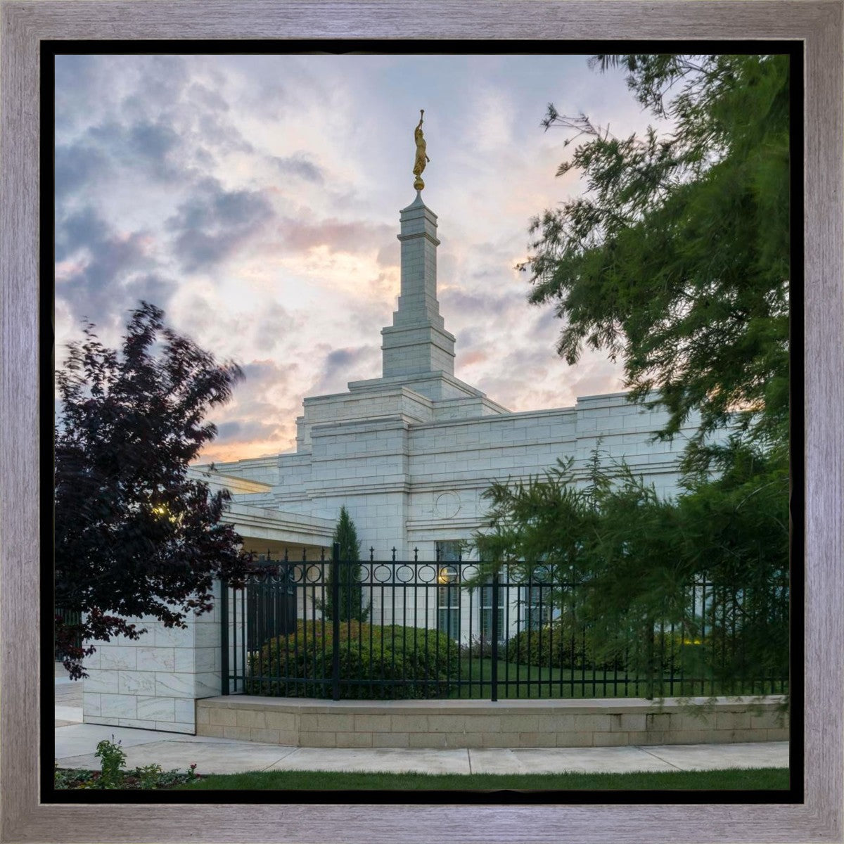 Oklahoma City Temple Peaceful Gardens Gallery Wrap