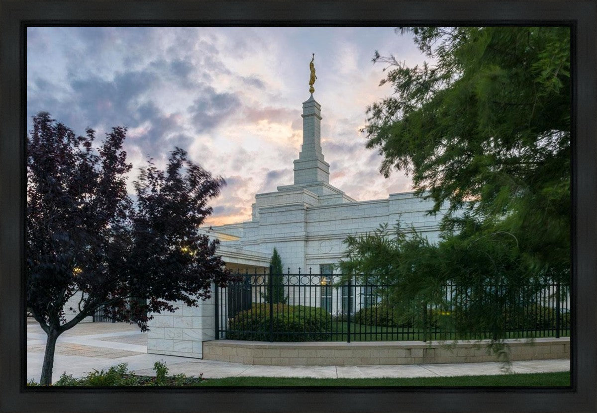 Oklahoma City Temple Peaceful Gardens Gallery Wrap