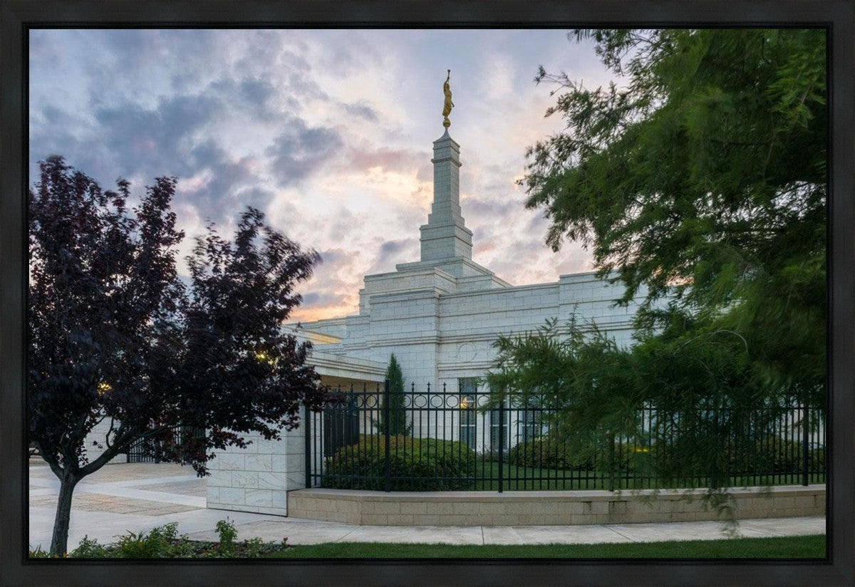 Oklahoma City Temple Peaceful Gardens Gallery Wrap