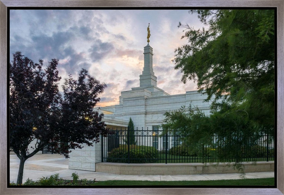 Oklahoma City Temple Peaceful Gardens Gallery Wrap