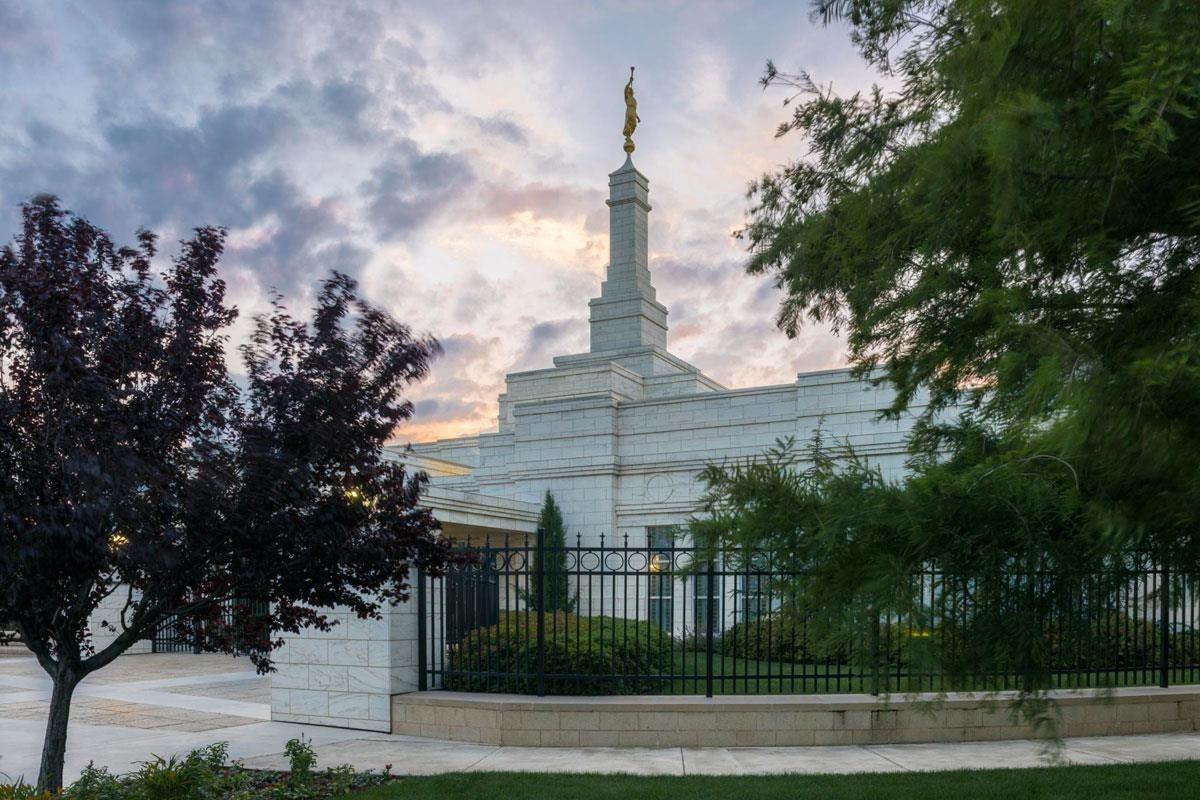 Oklahoma City Temple Peaceful Gardens Gallery Wrap