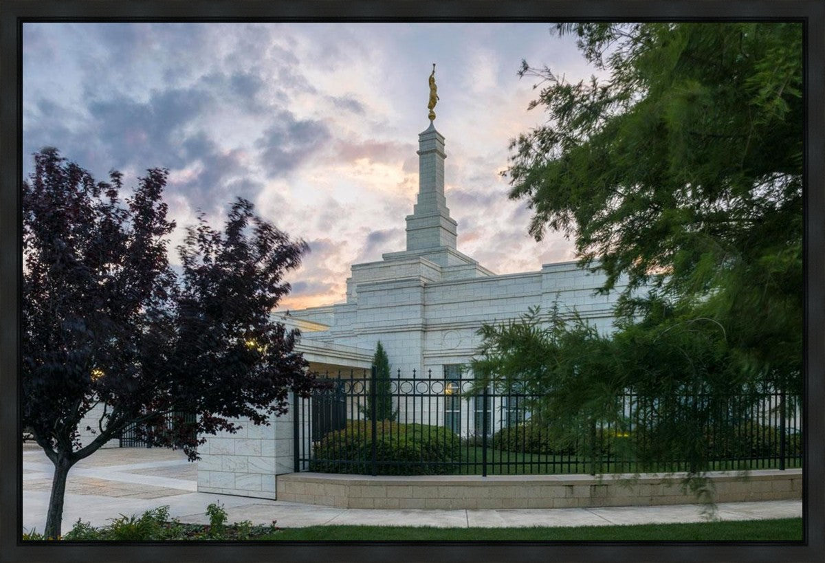 Oklahoma City Temple Peaceful Gardens Gallery Wrap