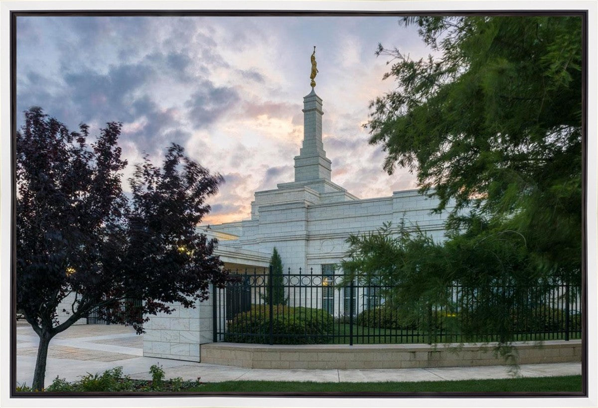 Oklahoma City Temple Peaceful Gardens Gallery Wrap