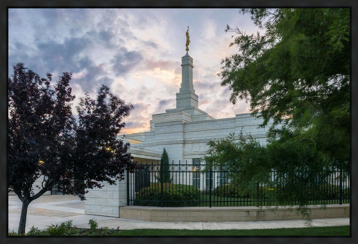 Oklahoma City Temple Peaceful Gardens Gallery Wrap