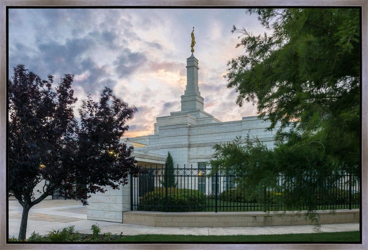 Oklahoma City Temple Peaceful Gardens Gallery Wrap