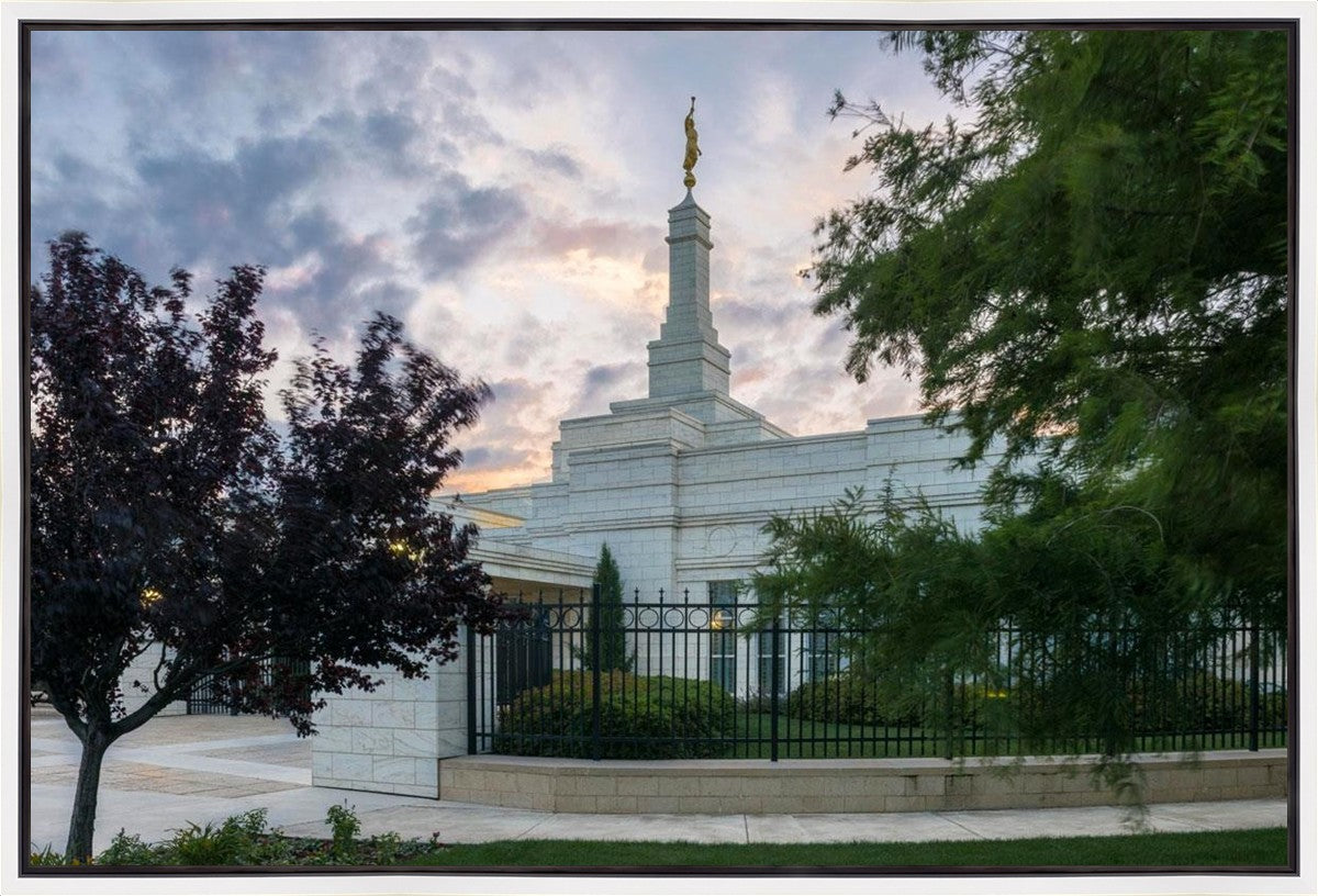 Oklahoma City Temple Peaceful Gardens Gallery Wrap