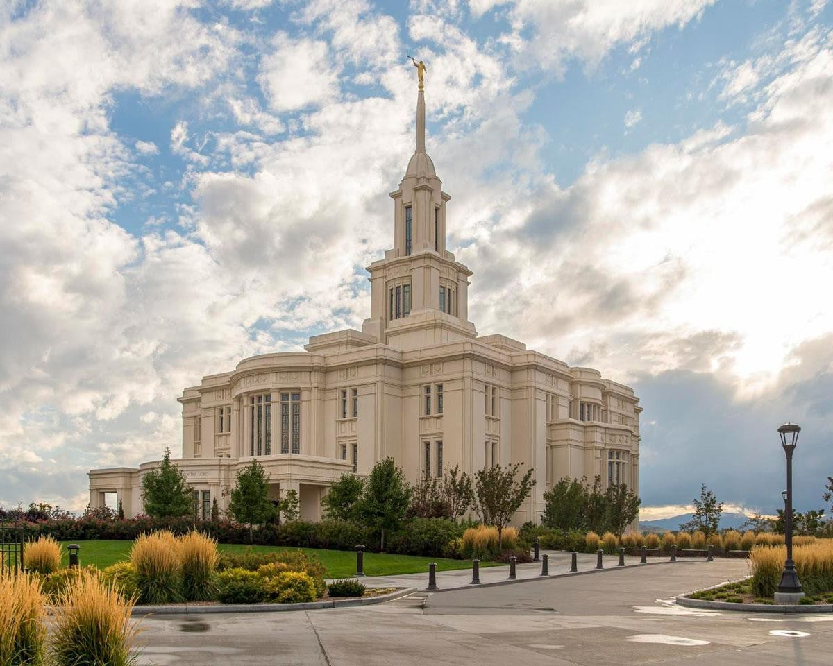 Payson Temple Golden Hour Gallery Wrap