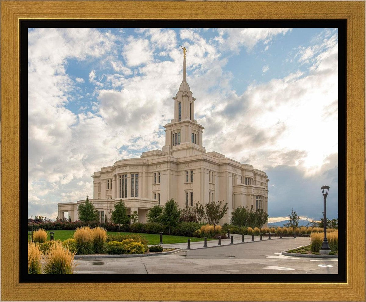 Payson Temple Golden Hour Gallery Wrap