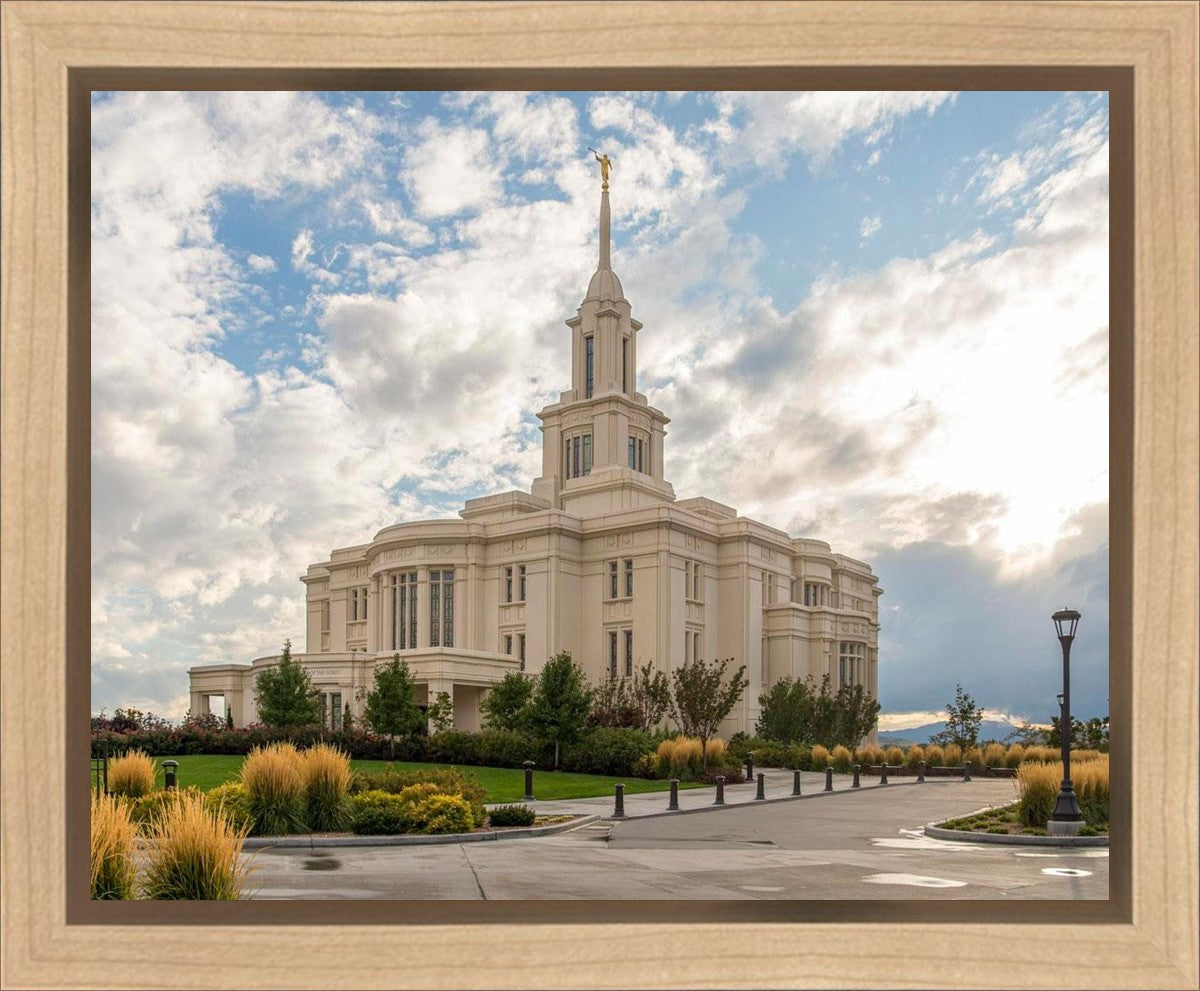 Payson Temple Golden Hour Gallery Wrap