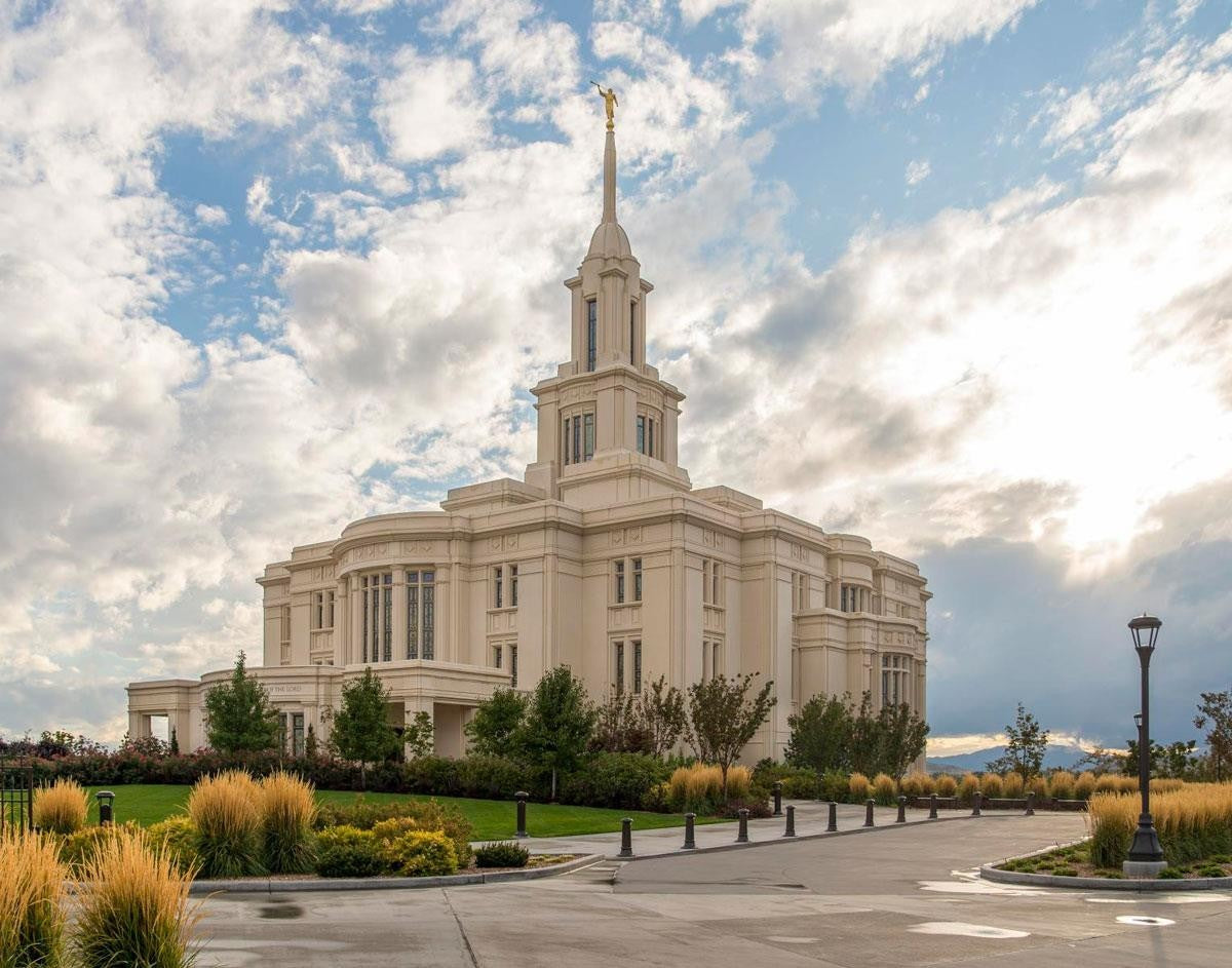 Payson Temple Golden Hour Gallery Wrap