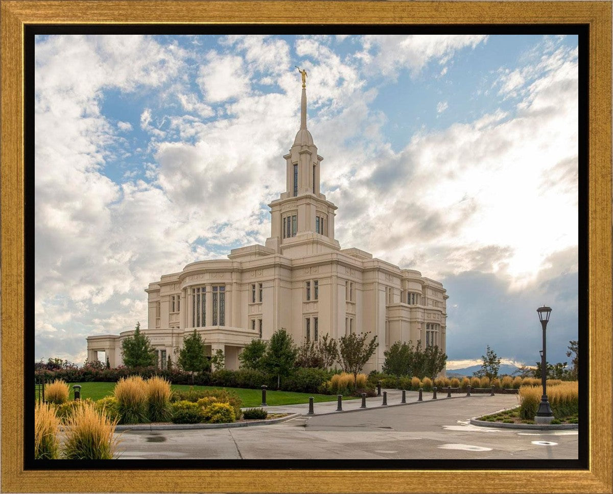 Payson Temple Golden Hour Gallery Wrap