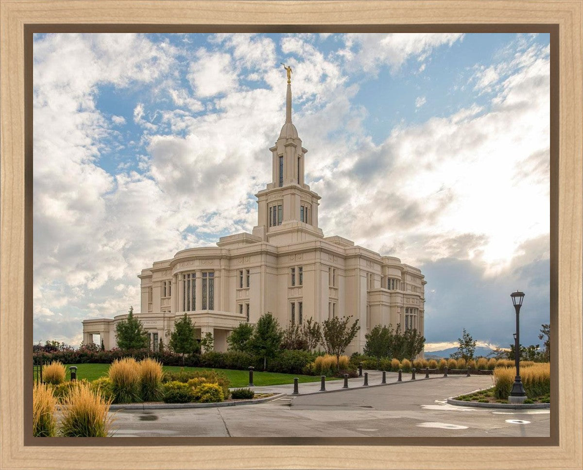 Payson Temple Golden Hour Gallery Wrap