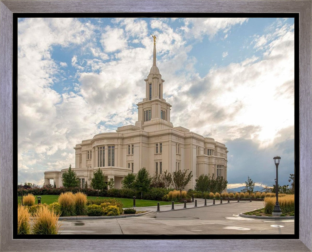 Payson Temple Golden Hour Gallery Wrap
