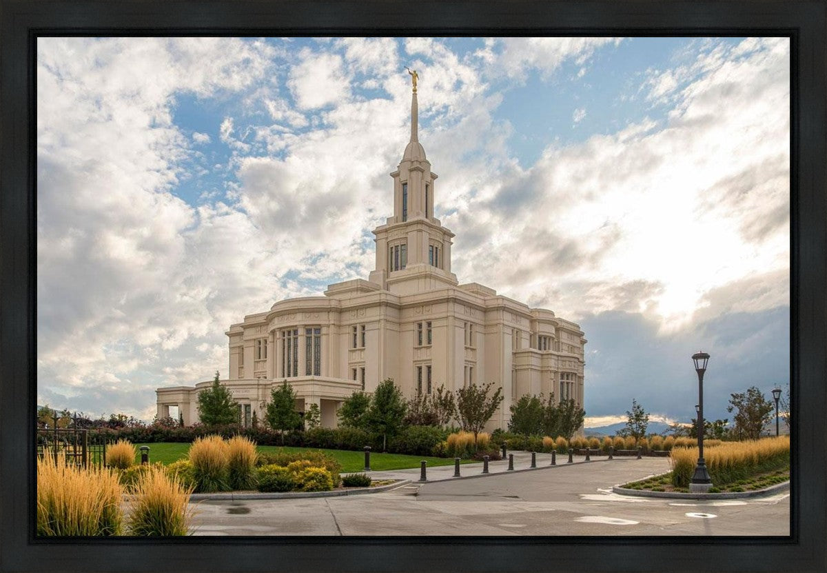 Payson Temple Golden Hour Gallery Wrap