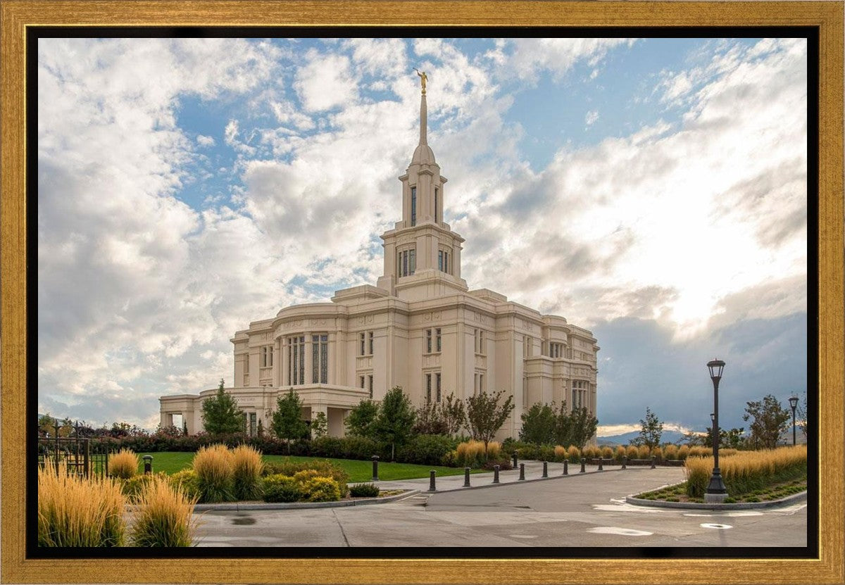 Payson Temple Golden Hour Gallery Wrap
