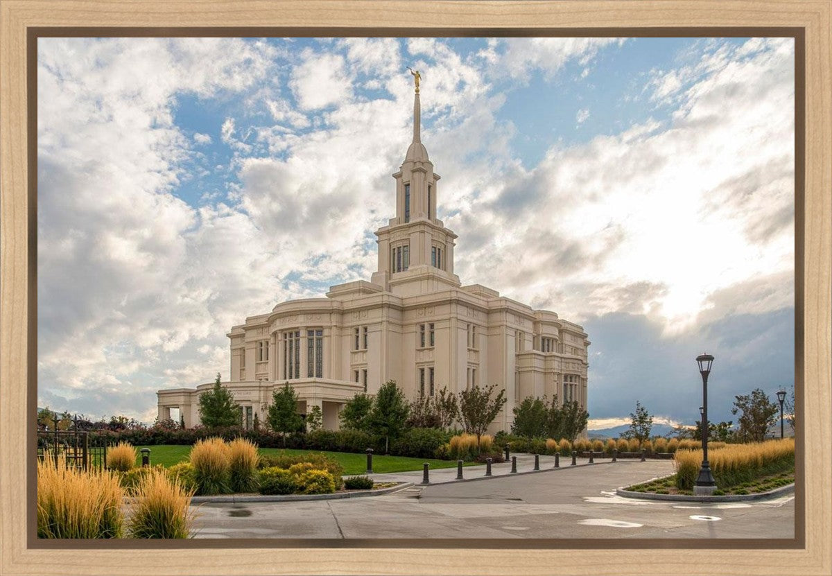 Payson Temple Golden Hour Gallery Wrap