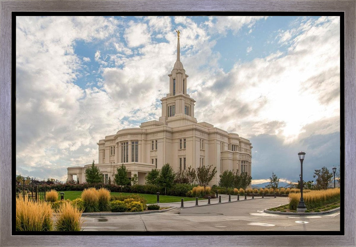 Payson Temple Golden Hour Gallery Wrap