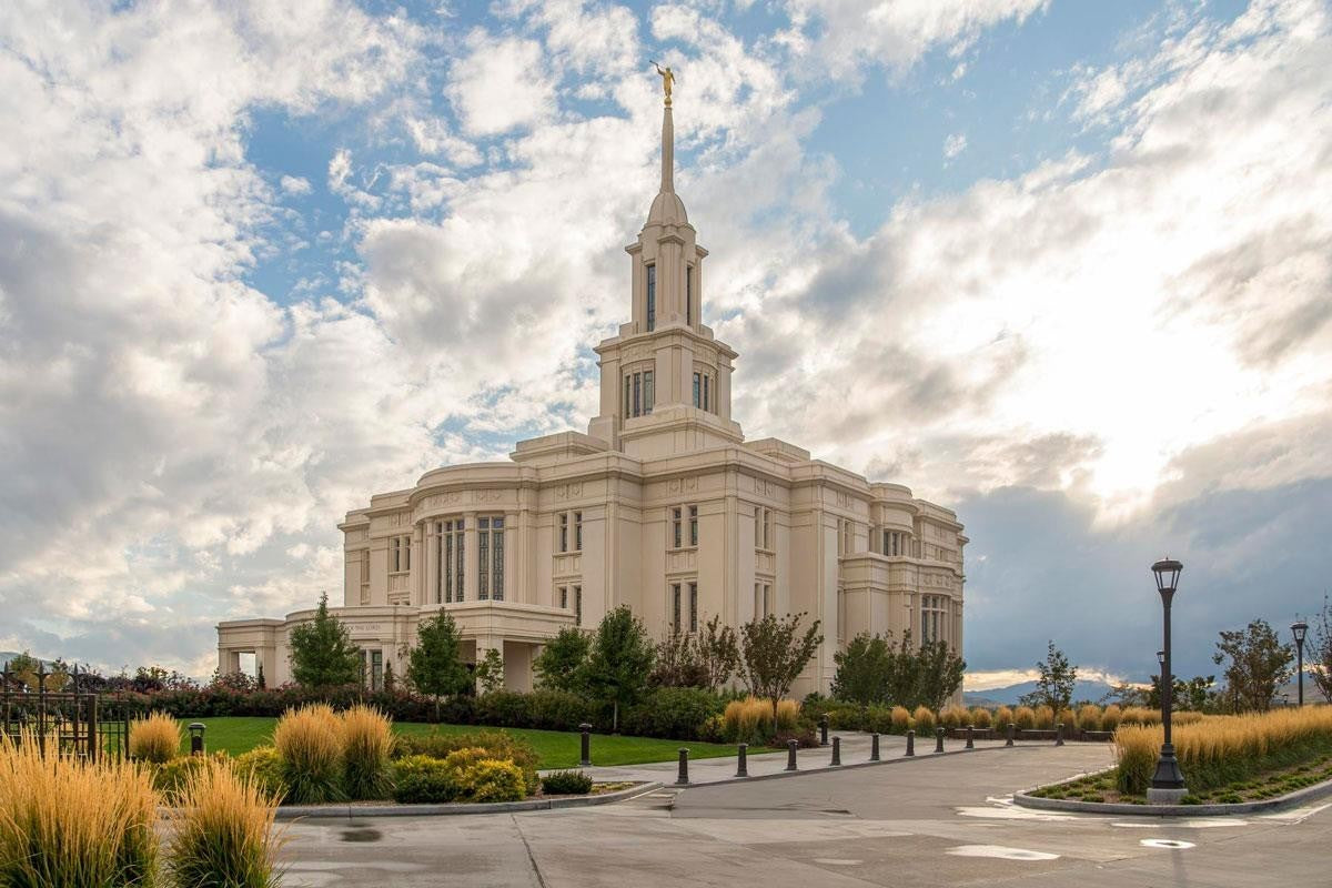 Payson Temple Golden Hour Gallery Wrap