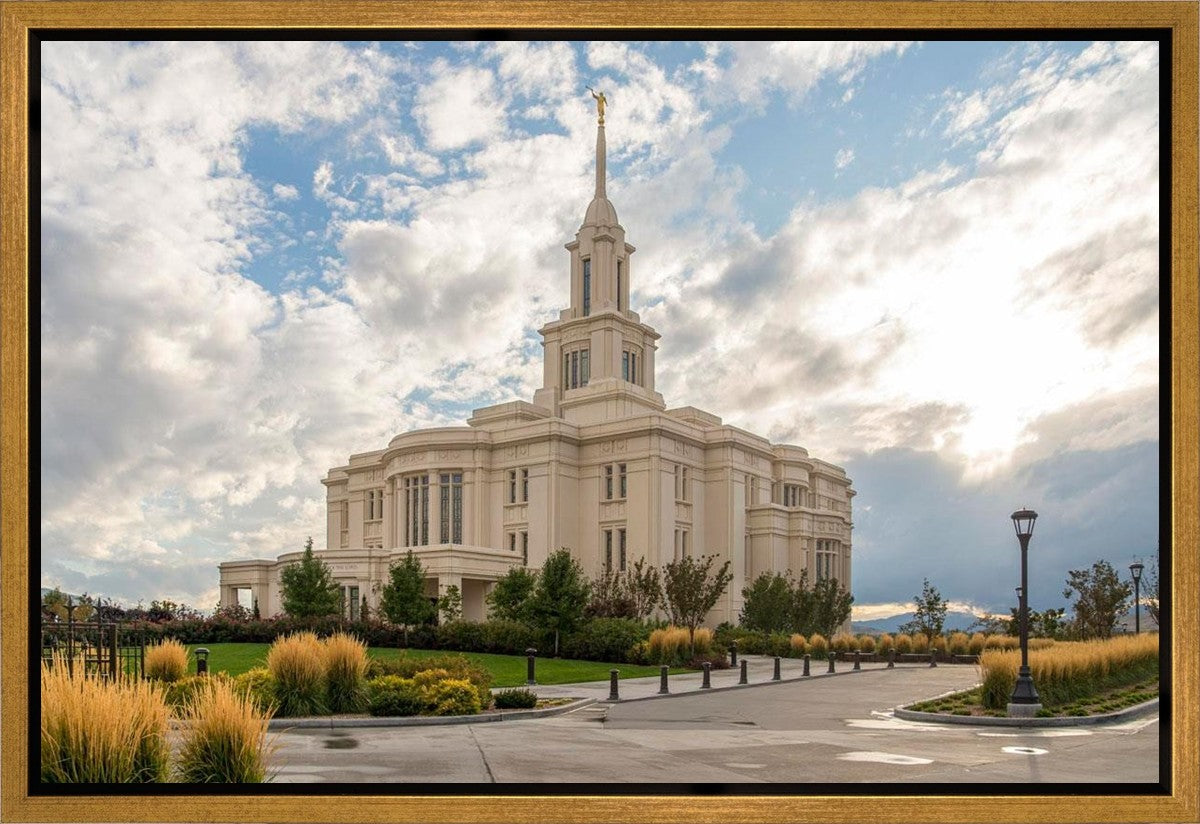 Payson Temple Golden Hour Gallery Wrap