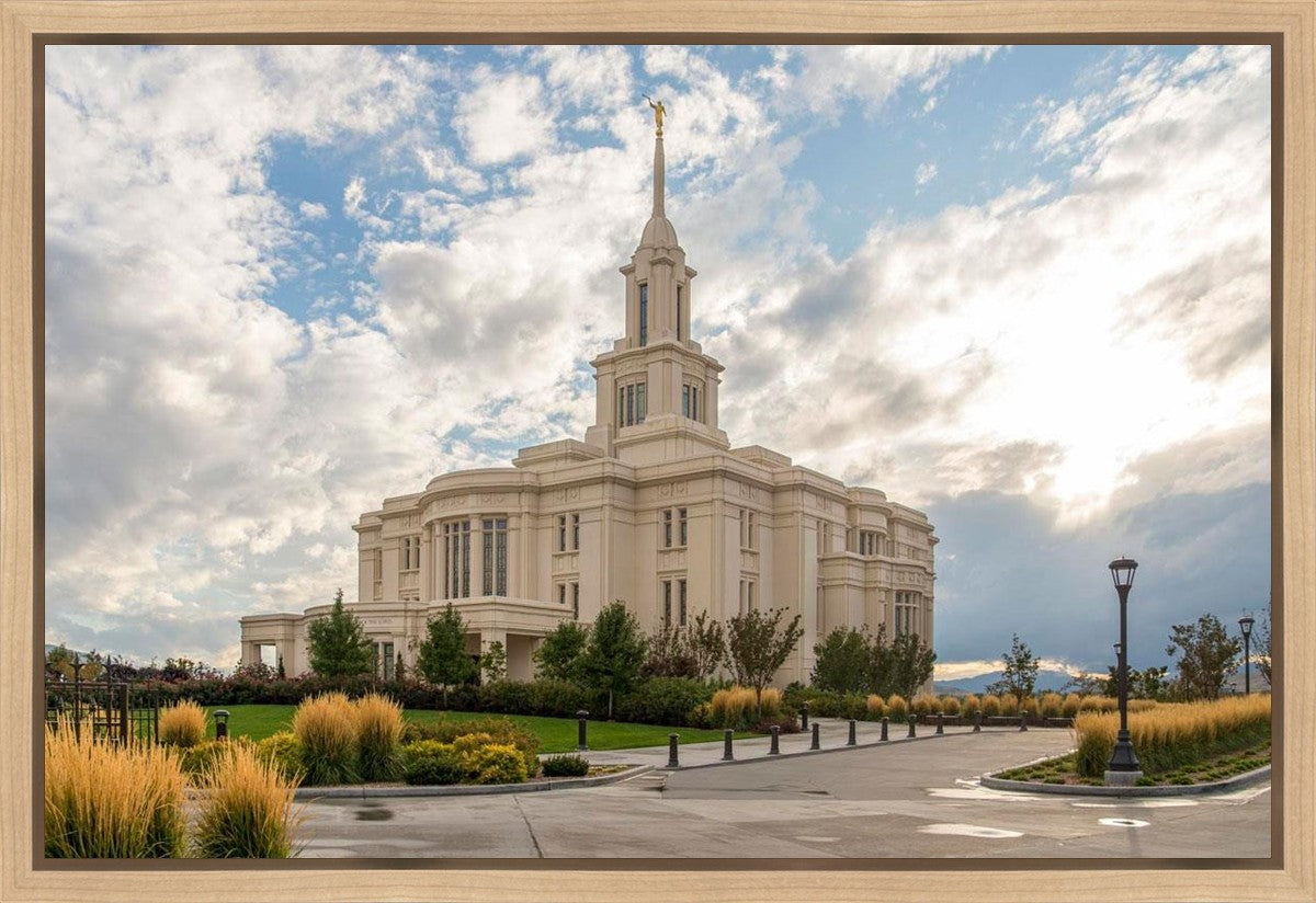 Payson Temple Golden Hour Gallery Wrap