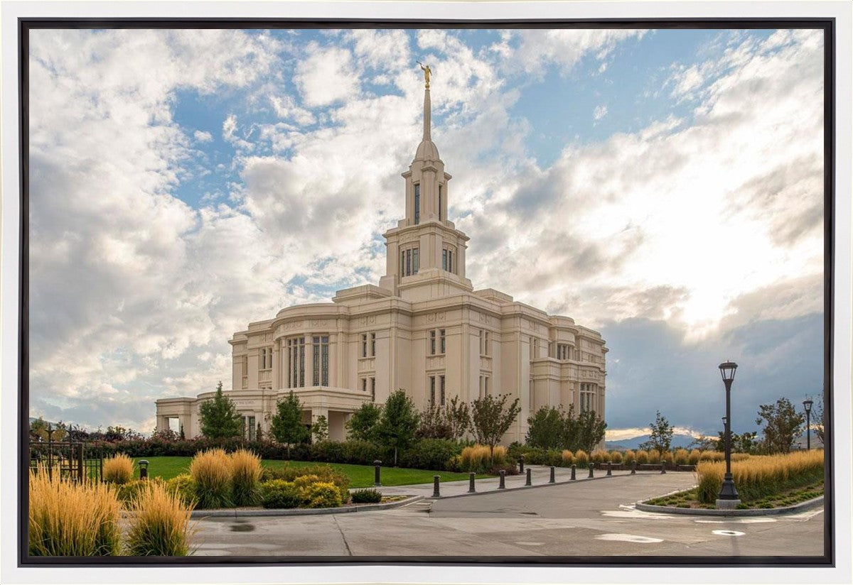 Payson Temple Golden Hour Gallery Wrap