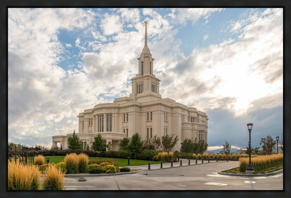 Payson Temple Golden Hour Gallery Wrap