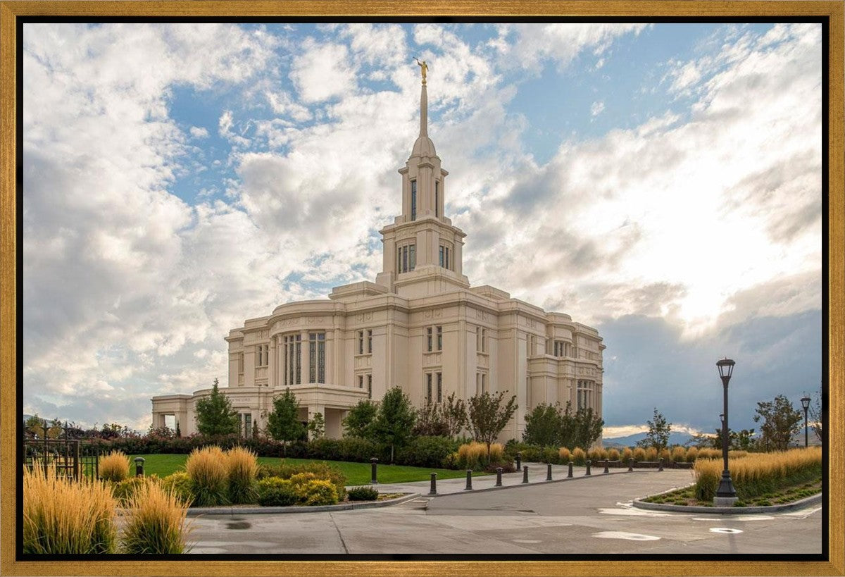 Payson Temple Golden Hour Gallery Wrap