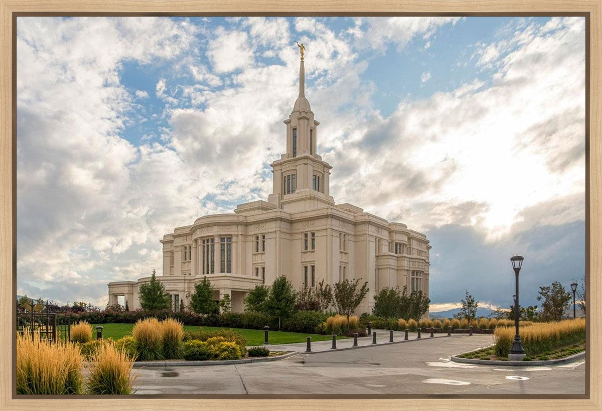 Payson Temple Golden Hour Gallery Wrap