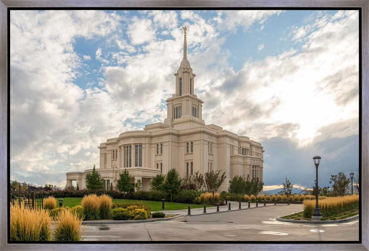 Payson Temple Golden Hour Gallery Wrap