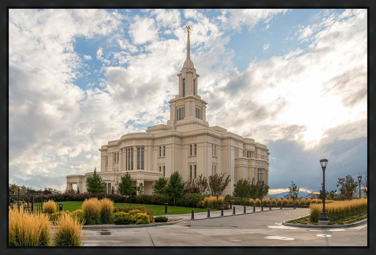Payson Temple Golden Hour Gallery Wrap