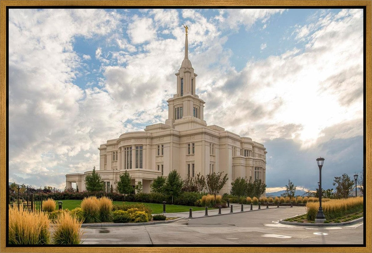 Payson Temple Golden Hour Gallery Wrap