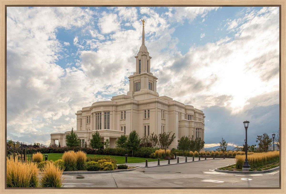 Payson Temple Golden Hour Gallery Wrap