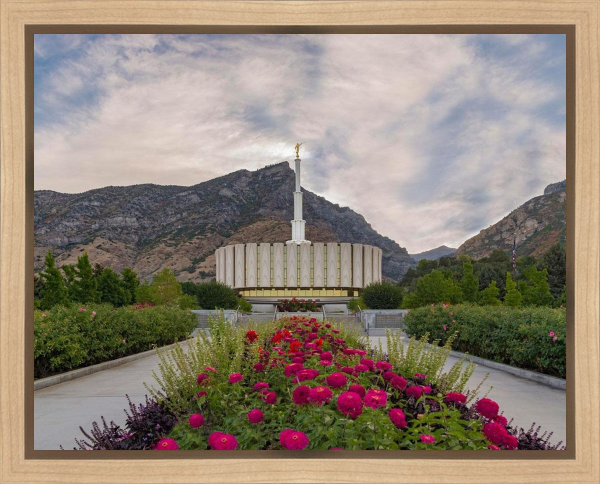 Provo Temple First Light Gallery Wrap