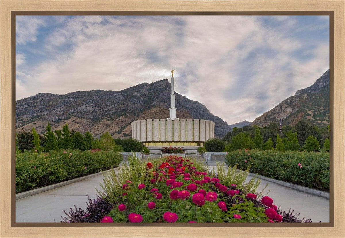Provo Temple First Light Gallery Wrap