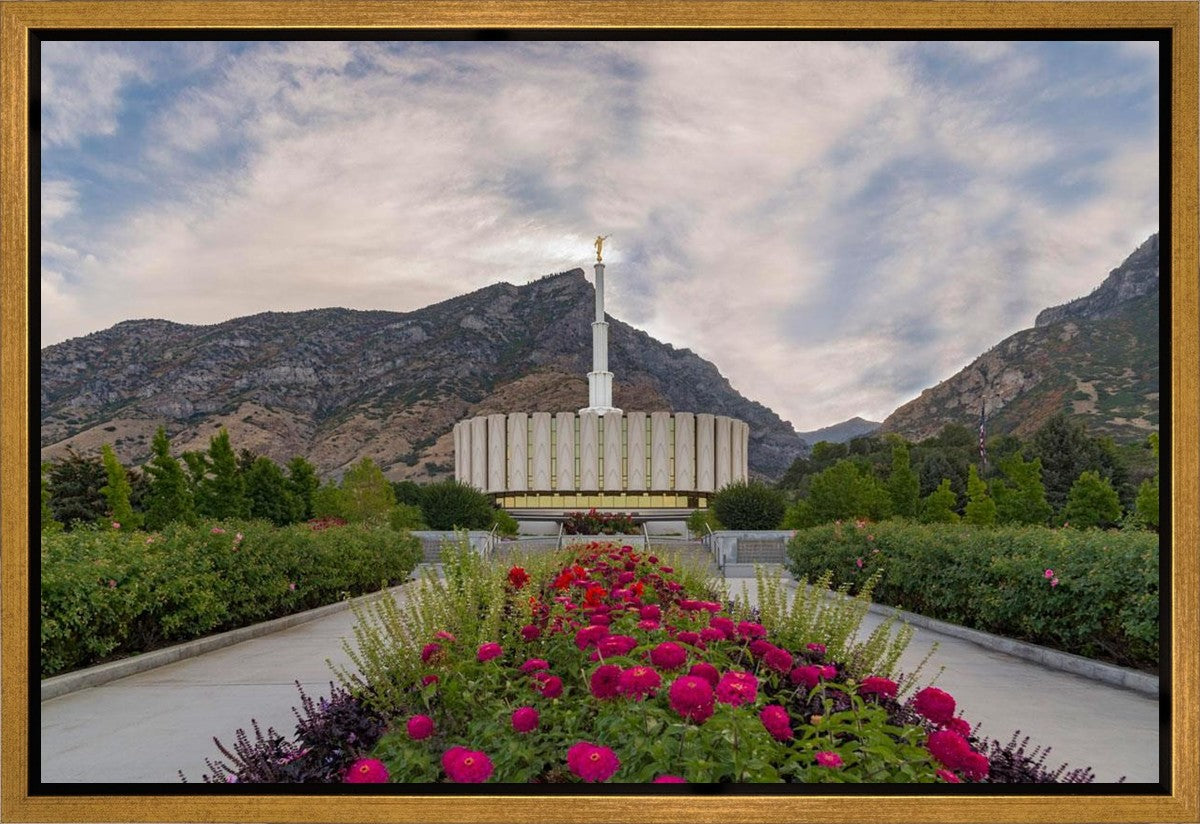Provo Temple First Light Gallery Wrap