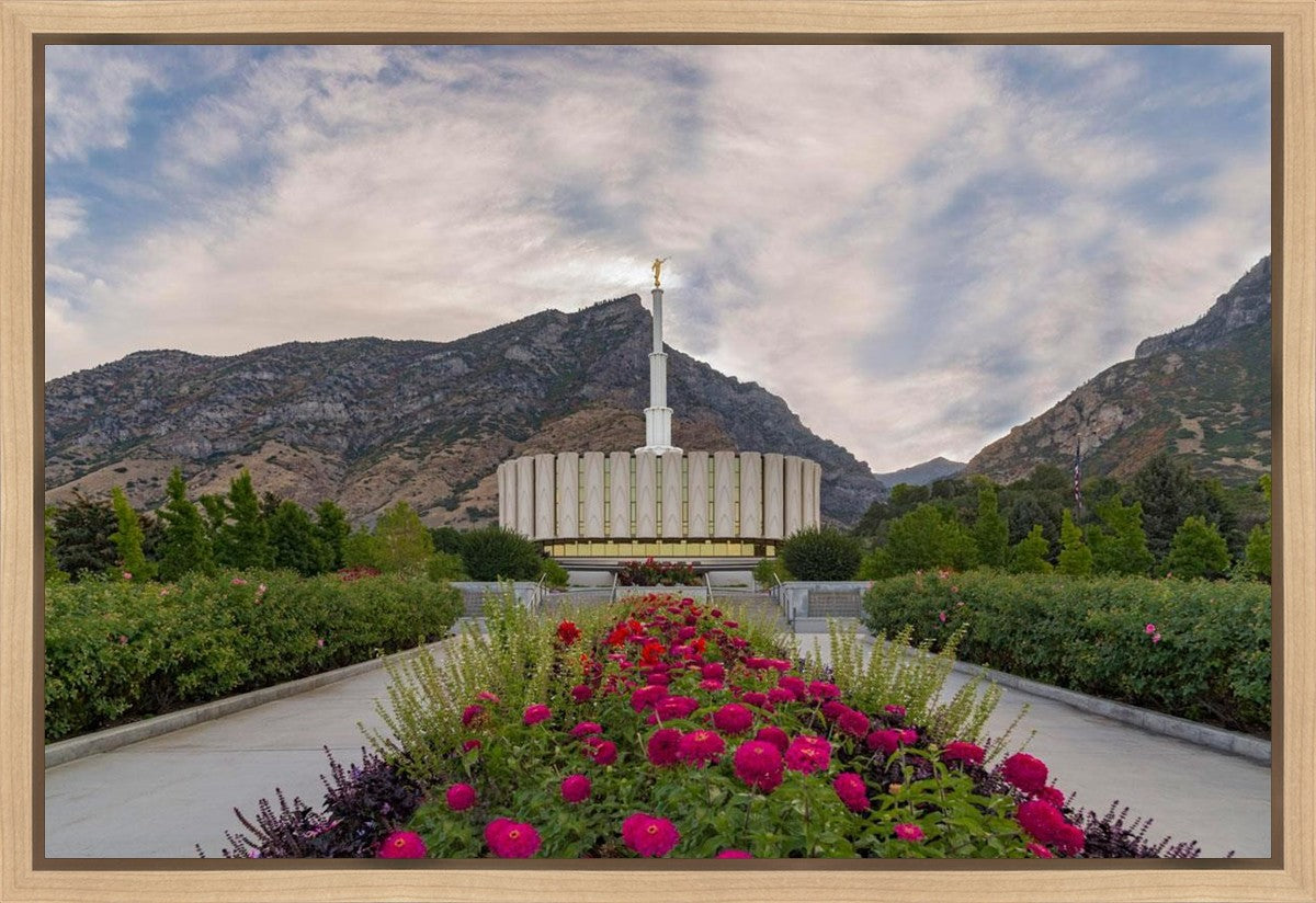 Provo Temple First Light Gallery Wrap