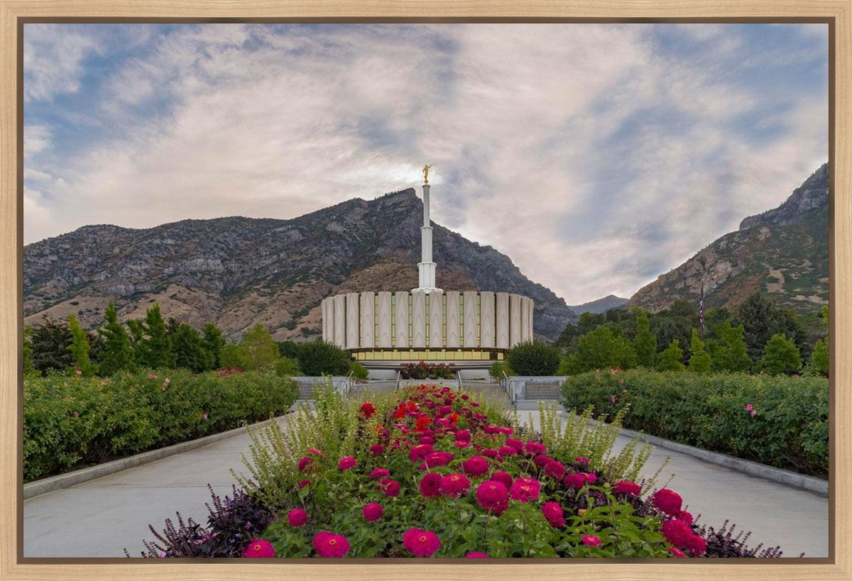 Provo Temple First Light Gallery Wrap