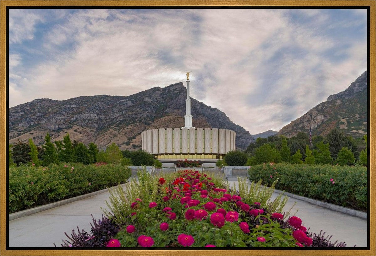 Provo Temple First Light Gallery Wrap