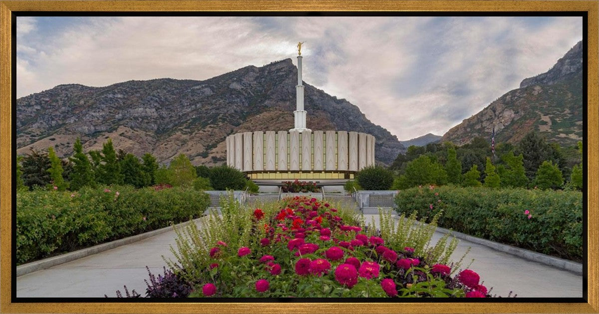 Provo Temple First Light Gallery Wrap