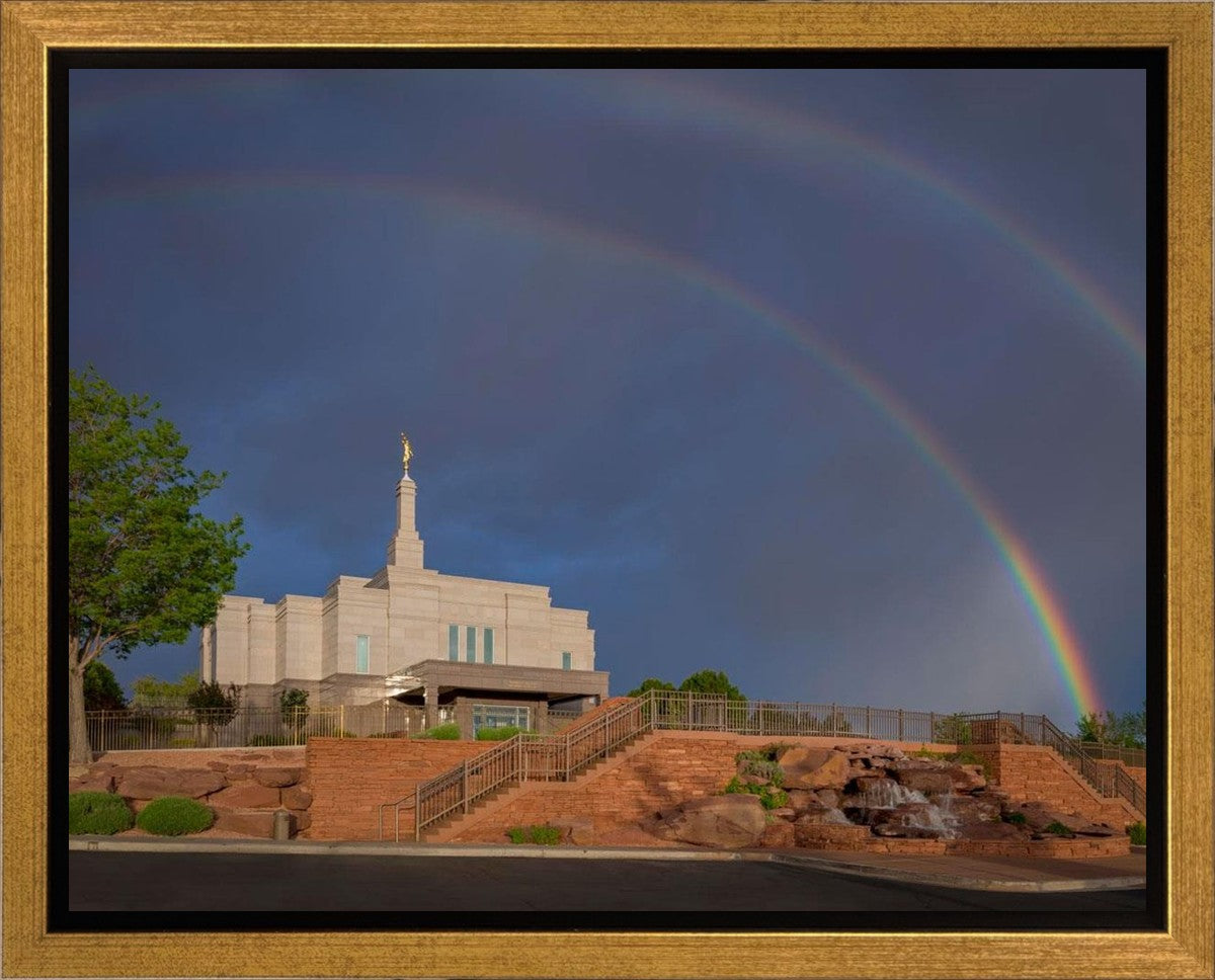 Snowflake Temple Hopeful Days Ahead Gallery Wrap