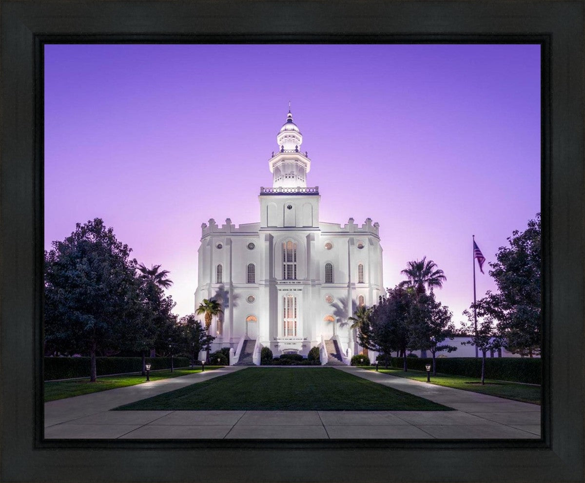 St George Temple Majestic Gallery Wrap
