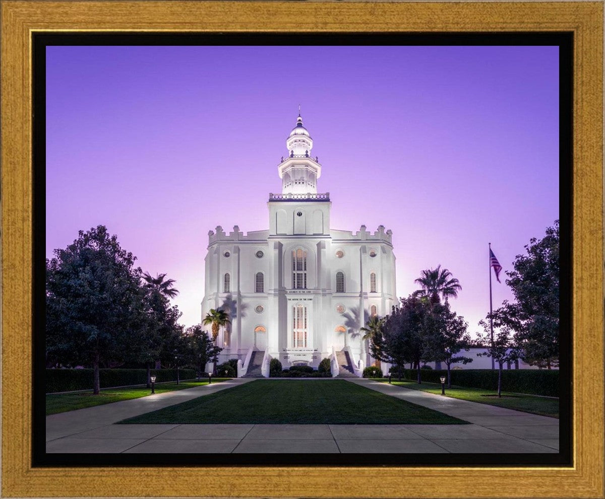 St George Temple Majestic Gallery Wrap