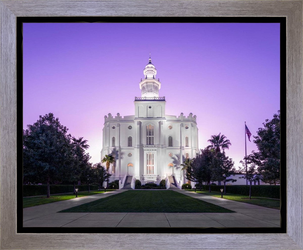 St George Temple Majestic Gallery Wrap